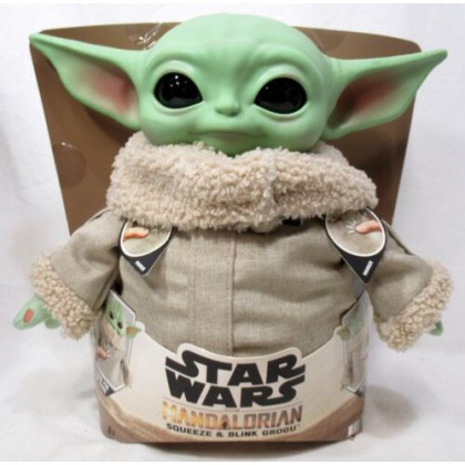 Star Wars The Mandalorian Grogu squeeze and blink